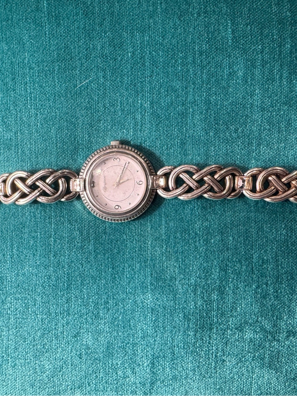 Brighton Sterling Silver Tone Women's Braided Link Watch - Silver